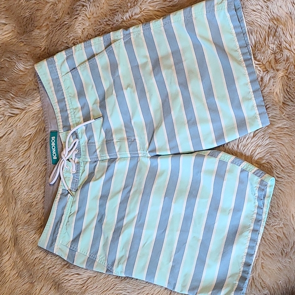 Bonobos Other - Bonobo's Medium Blue Striped Swim Shorts